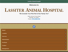 Tablet Screenshot of lassiteranimalhospital.com